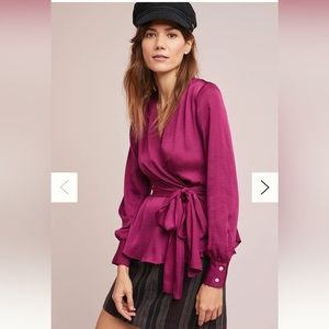 Anthropologie Moulinette Soeurs Brynne Wrap Blouse